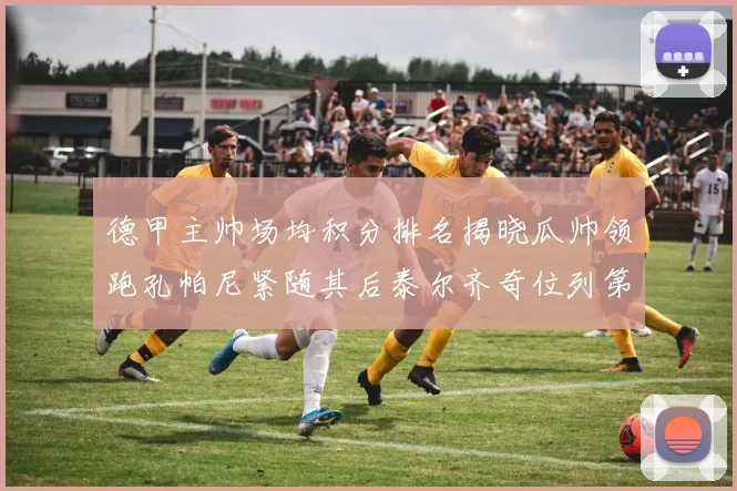 德甲主帅场均积分排名揭晓瓜帅领跑孔帕尼紧随其后泰尔齐奇位列第六